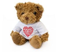Neuf - Happy Neuf An 2025 - Ours en Peluche - Mignon Doudou Cadeau Présent