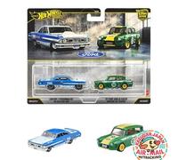 neuf Hot Wheels 2-Pack Custom 64 Galaxie 500 67 Ford Anglia Racer fm Japan