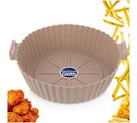 NEUF insert en silicone Air Fryer panier rond 23 cm beige sans BPA antiadhésif