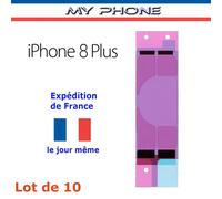 Neuf = Lot De 10 : Autocollant Stickers Colle Batterie Adhésifs Iphone 8 Plus Double Face Strips
