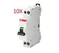 NEUF : Lot de 10X ABB SN201LC16 - Disjoncteur 16 Amperes / 16A - 1P+N C16 4,5kA