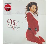 Neuf Mariah Carey Merry Christmas Transparent Vinyle LP Avec Blanc, Rouge & Vert