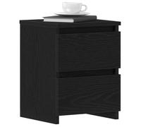 NEUF®Meuble de chambre - BESTMEUBLE - Cabinet de chevet - Table d'appoint - Chêne noir - 30x30x40cm - Bois d'ingénierie FR9936003