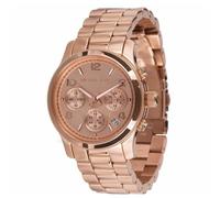 Neuf Michael Kors or Rose Inoxydable Acier Chronographe Taille Moyenne