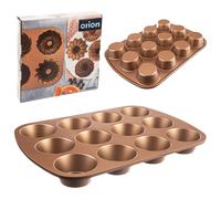 NEUF Moule à muffins Orion MARISSA 12 muffins en cuivre antiadhésif aluminium