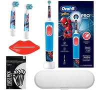 NEUF Oral-B brosse à dents Vitality Pro 103 Spiderman enfants étui de voyage ...
