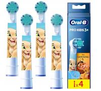 NEUF Oral B brosse à enfiler EB10s Kids 3plus Lion King lot de 4