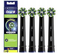 NEUF Oral B CrossAction Brosses à enfiler noires 4 pièces têtes de rechange