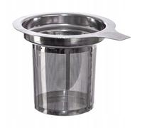 NEUF passoire à thé Orion tasse en acier inoxydable 8,5 cm argent lavable au ...