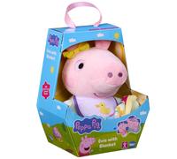 Neuf Peppa Pig Bébé Evie Avec Couverture Peluche Douce Jouet