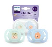 NEUF Philips Avent Ultra Start SCF075 04 sucette 0 2M lot de 2 étui