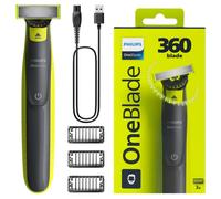 NEUF Philips OneBlade 360 QP2724/23 Noir Tondeuse Barbe Rasoir Humide Sec