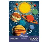 Neuf planètes Puzzle 1000 Pièces pour Adultes & Enfants, Défi Ludique, Jouet Éducatif Cadeau pour Activités Familiales 70x50cm/1000pcs