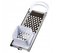 NEUF Râpe à pâtes Orion avec couvercle et bouchon 33x11x7 cm inox cuisine