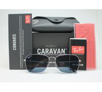 Neuf ray ban CARAVAN TITANIUM RB8613M 9165 Polarisé Soleil Taille: 58-15-140