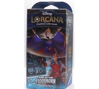 Disney Lorcana Jeu de Cartes à Collectionner : Ascension des inondations - Deck de démarrage améthyste et Acier (Anglais)
