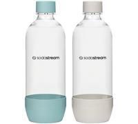 2x Bouteilles SodaStream 1L Bleu Beige Compatible Lave-Vaisselle