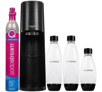 NEUF Sodastream Sprudler Terra noir avec lot de 3 bouteilles de cylindre de CO2