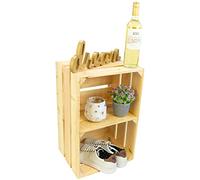 Neuf Stable Caisse de Fruits Escaliers, Caisse de Pommes, Boîte à vin en du Altes Land (Vieux-Pays) en Allemagne Nature 54x35x30 cm - Nature avec mittebrett quer