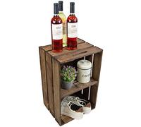 Neuf Stable Caisse de Fruits Escaliers, Caisse de Pommes, Boîte à vin en du Altes Land (Vieux-Pays) en Allemagne Nature 54x35x30 cm - Palissandre avec Planche Milieu quer