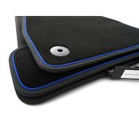 NEUF - Tapis Ford Focus RS ST Qualité Originale Premium Velours Noir/Bleu