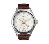 Neuf TIMEX T-SERIES Marron Croc Cuir 2 Ton Date Automatique HOMME WATCH-T2M978