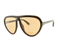 Neuf Tom Ford Arizona TF769 52E 59-15-135 Tortue Pilote Full Jante Femmes Soleil
