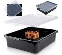 Boîte de Rangement - Vilde - Grand Format - 40x33x10cm - Couleur Noir - 10 Litres