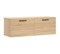 NEUF Vitrine suspendu - Meuble haut cuisine Armoire murale chêne sonoma 100x36,5x35cm bois d'ingénierie promo298954
