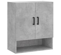 NEUF Vitrine suspendu - Meuble haut cuisine Armoire murale gris béton 60x31x70cm bois d'ingénierie promo851118