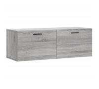 NEUF Vitrine suspendu - Meuble haut cuisine Armoire murale sonoma gris 100x36,5x35cm bois d'ingénierie promo443478