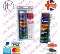 Neuf Wahl Professionnel Coupe de Cheveux Guides Set 8 Peignes Tondeuse Colorés