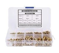 NEUFDAY 【 â 】 Oeillets Rivets, Laiton Oeillets Rivets Creux en Métal Boutonnière Classification Kit Accessoires De Matériel 650 Pcs 【Cadeau de Noël, Cadeau du Nouvel an】