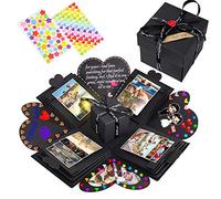 NEUFLY Boite Photo Surprise, Créatif DIY Scrapbooking Album Photo Cadeau Explosion Box pour Anniversaire Mariage Valentines Fête Noël Fête Cadeau