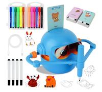 NEUFOOD Robot Dessinateur Enfant,Rechargeable Robot Dessin Un Cadeau adapté aux garçons et aux Filles âgés de 3 à 9 Ans, Comprenant 12 stylos de Couleur et 100 Cartes à Dessiner
