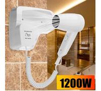 NEUFU Sèche-cheveux 220V 1200W Séchoir Ventilateur Sèche-linge Mural Salle de bain