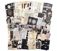 NEULEBEN Lot de 200 autocollants vintage en papier de scrapbooking pour art journaling bullet vieux temps lettres DIY décoration kits de bricolage carnet collage album cadre photo esthétique