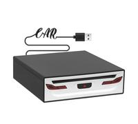 Neulriscn Lecteur CD pour Voiture,Autoradio Lecteur USB 2.0 CD/DVD Externe pour Interface Stéréo Connexion USB Lecteur de Navigation GPS,Voiture/Télévision/Ordinateur Portable Universel