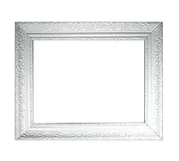 Neumann Bilderrahmen Cadre Baroque Blanc Finement décoré 466 BIA, Les Cadres vides 60x90 cm