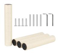 NEUMIHARO Lot de 4 griffoirs de rechange de 8,3 cm de diamètre avec vis, boulons et clé pour niche d'arbre à chat (45 cm, M8)