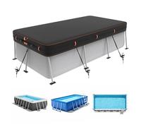 Neuradical Bâche Piscine Rectangulaire 5.49x2.74 m, Imperméable, Coupe-Vent