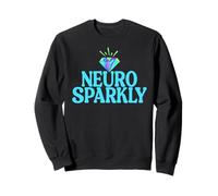 Neuro Sparkly Celebrate Neurodiversity TDAH TSA Bleu Sweatshirt