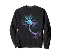 Neurobiologie Neurone Cell Brain Science Signaux colorés Sweatshirt