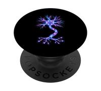 Neurobiologie Neurone Cell Signal électrique Brain Science PopSockets PopGrip Adhésif