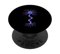 Neurobiologie Neurone Cellule Cerveau Science Style Artistique PopSockets PopGrip Adhésif