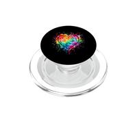 Neurodivergent Heart Infinity Splash Art Adulte PopSockets PopGrip pour MagSafe