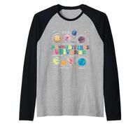 Neurodiverse Universe Space Planet Autisme Enseignant de Sensibilisation à l'Autisme Manche Raglan