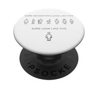 Neurodiversité Handicap Invisible Autisme Sensibilisation PopSockets PopGrip Adhésif
