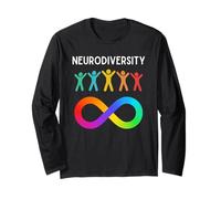 Neurodiversity Neurodivergent Rainbow Affinity ADHD Autism Manche Longue