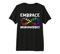 Neurodiversity Rainbow Infinity Butterfly TDAH Autisme T-Shirt Haut de Gamme